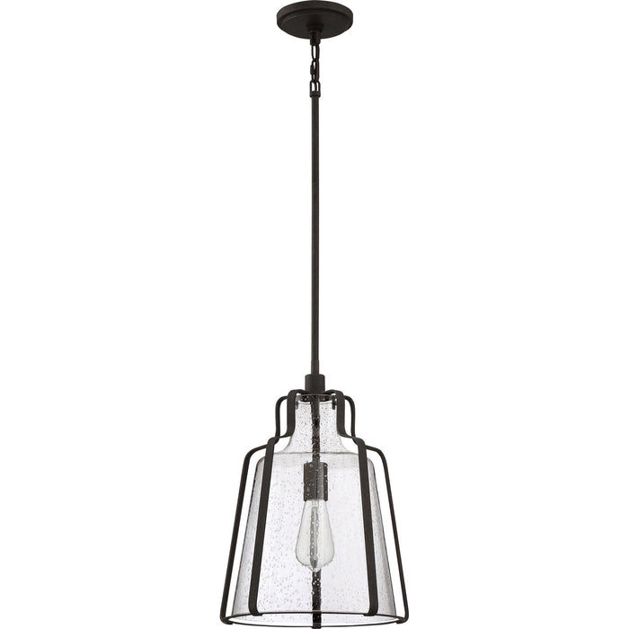 Quoizel QF5228RK One Light Pendant, Rustic Black