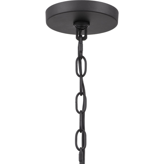 Quoizel QOP5179MBK Four Light Pendant, Matte Black