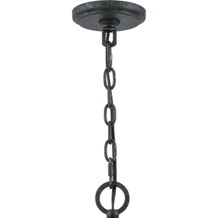 Quoizel QOP5181OK Ten Light Pendant, Old Black Finish