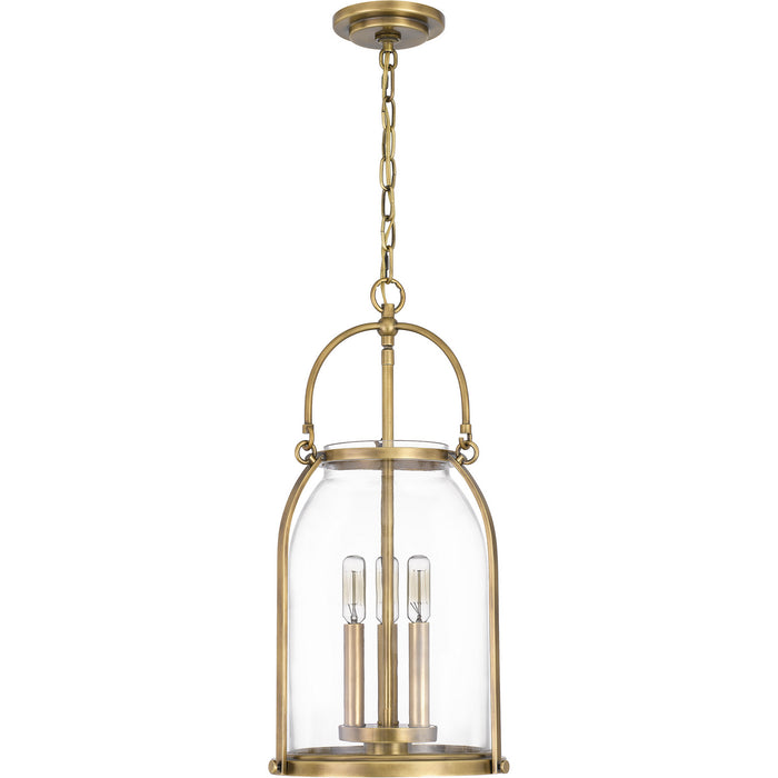 Quoizel QP5194WS Three Light Pendant, Weathered Brass