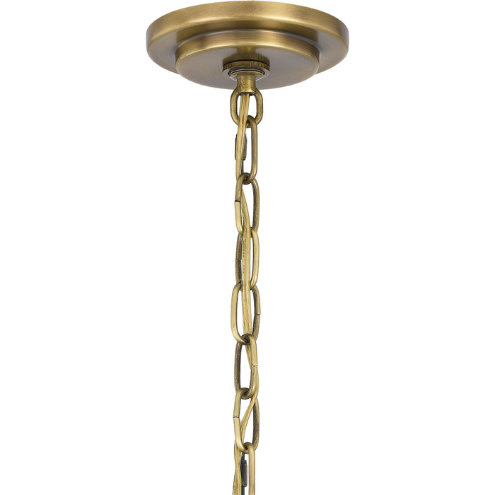 Quoizel QP5194WS Three Light Pendant, Weathered Brass