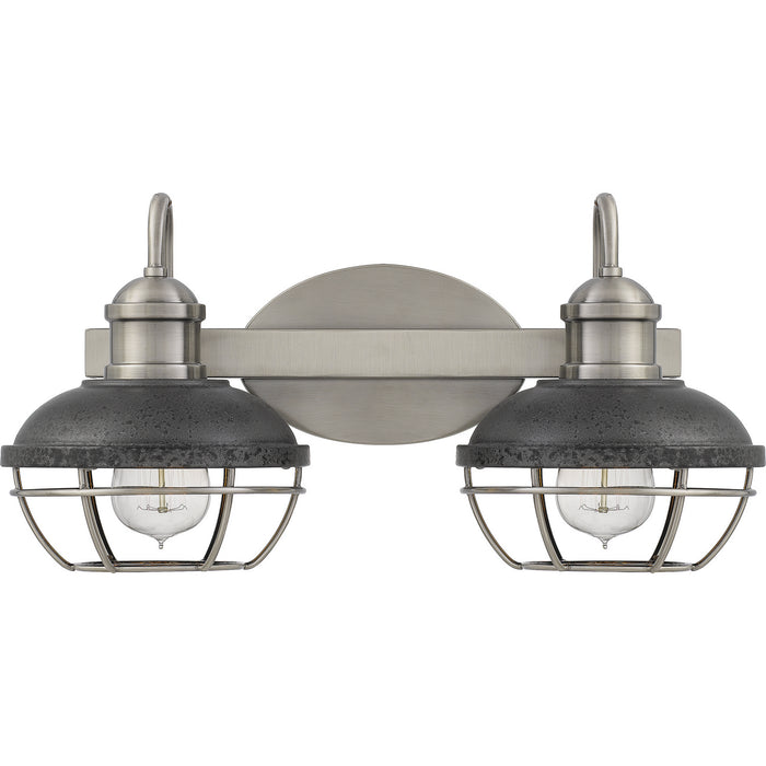 Quoizel SPP8617AP Two Light Bath, Antique Polished Nickel