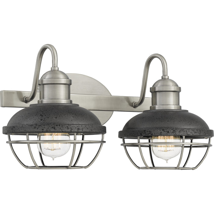 Quoizel SPP8617AP Two Light Bath, Antique Polished Nickel