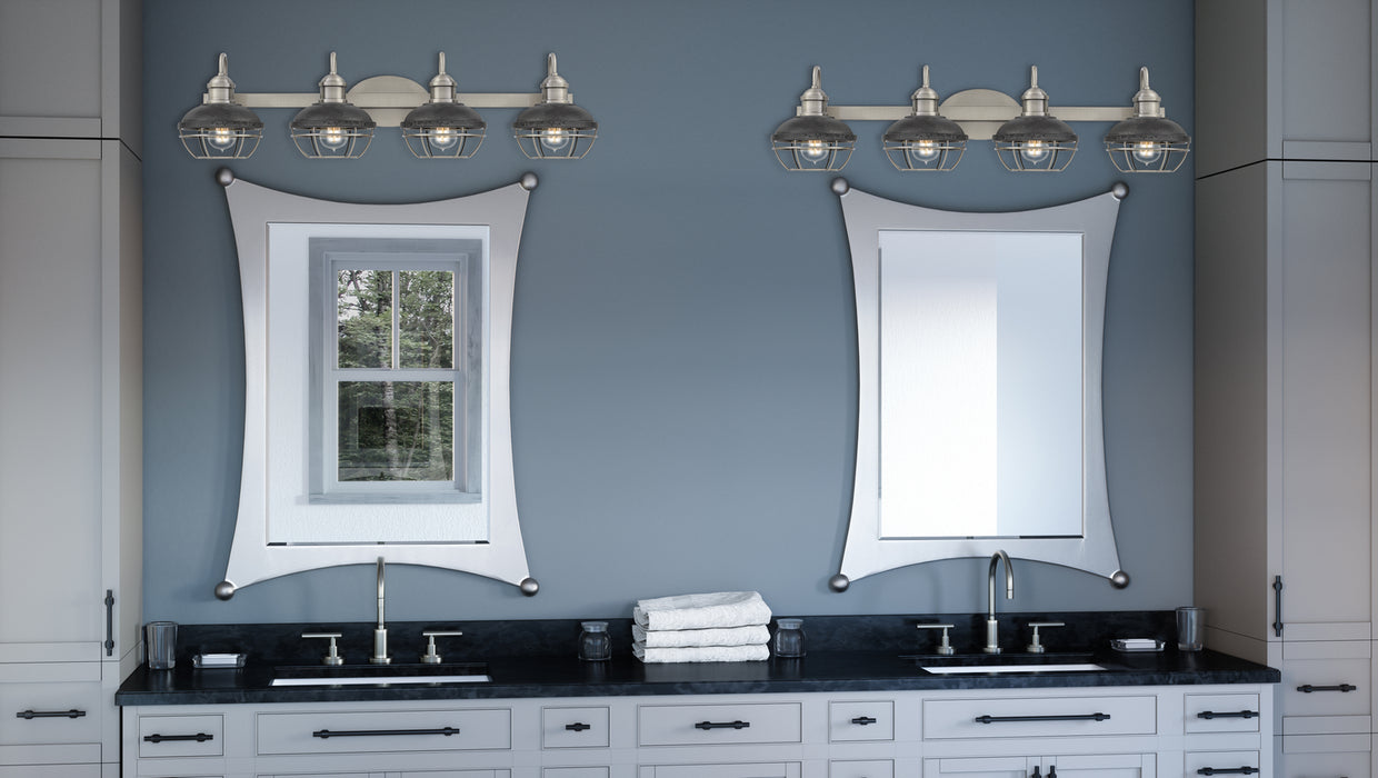 Quoizel SPP8634AP Four Light Bath, Antique Polished Nickel