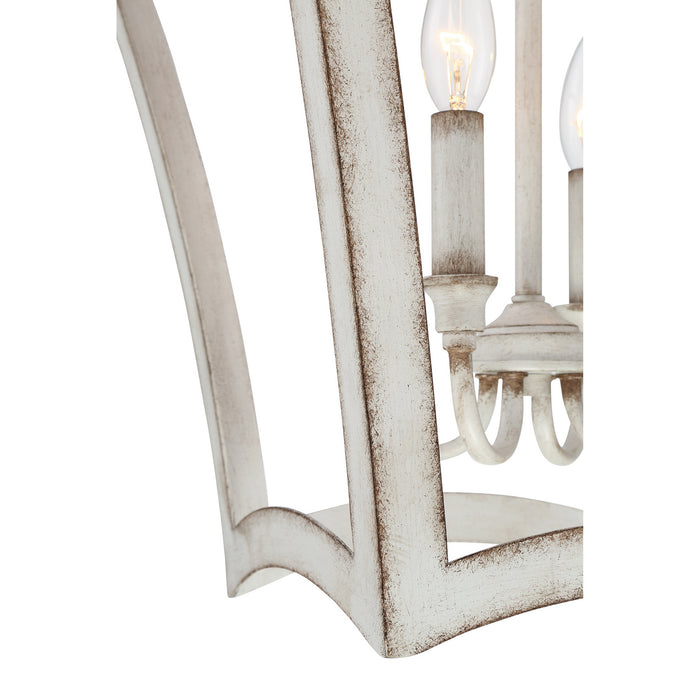 Quoizel SUM5216AWH Four Light Pendant, Antique White