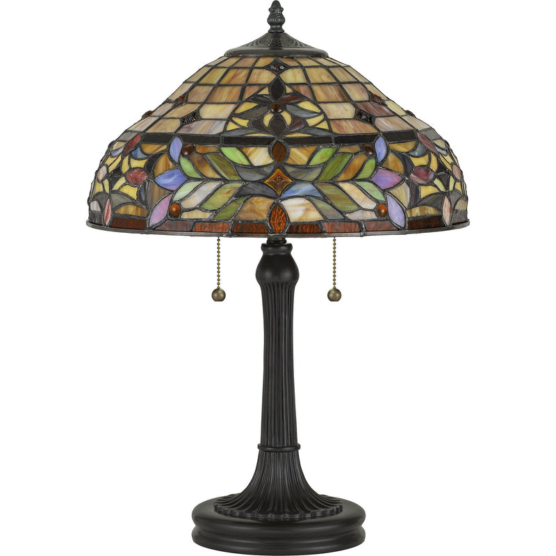 Quoizel TF5215TVB Two Light Table Lamp, Vintage Bronze