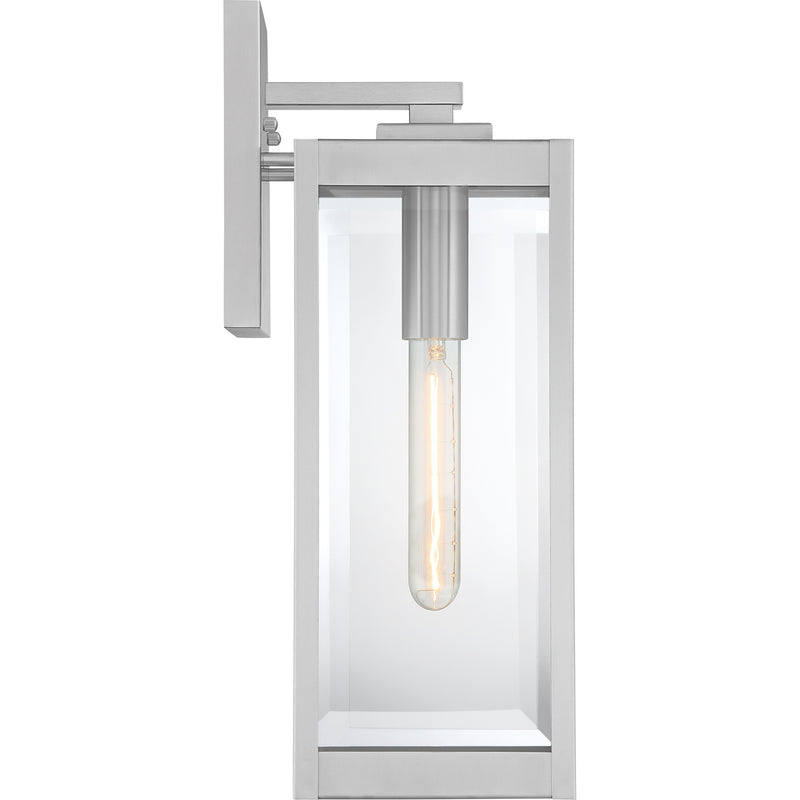 Quoizel WVR8406SS One Light Outdoor Lantern, Stainless Steel