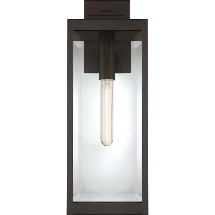 Quoizel WVR8407WT One Light Outdoor Lantern, Western Bronze