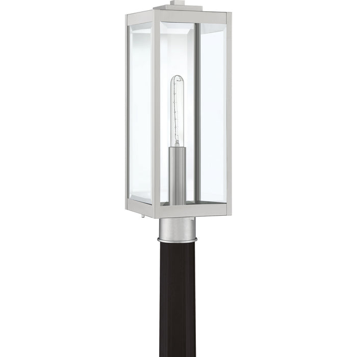 Quoizel WVR9007SS One Light Outdoor Lantern, Stainless Steel