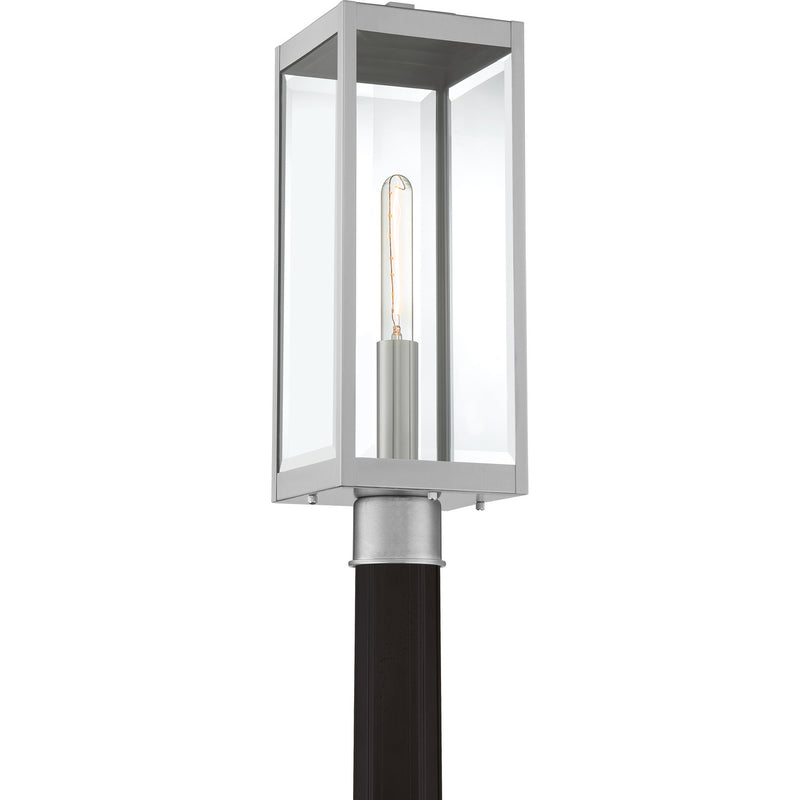 Quoizel WVR9007SS One Light Outdoor Lantern, Stainless Steel