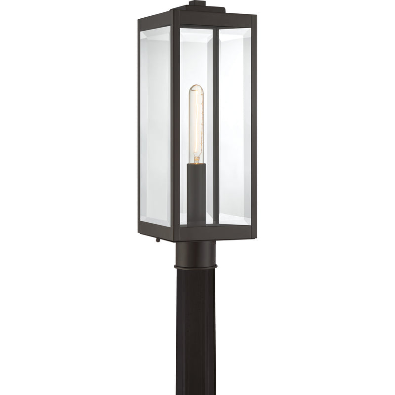 Quoizel WVR9007WT One Light Outdoor Lantern, Western Bronze