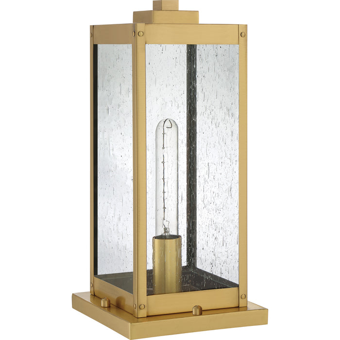 Quoizel WVR9106A One Light Outdoor Lantern, Antique Brass