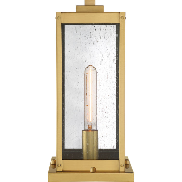 Quoizel WVR9106A One Light Outdoor Lantern, Antique Brass