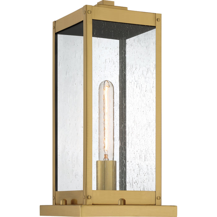 Quoizel WVR9106A One Light Outdoor Lantern, Antique Brass