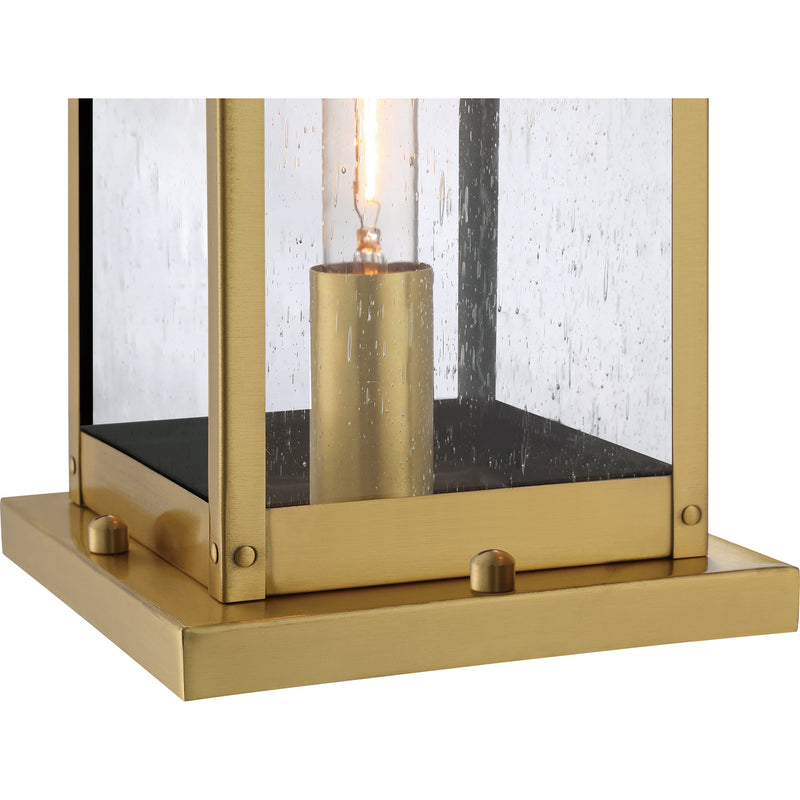 Quoizel WVR9106A One Light Outdoor Lantern, Antique Brass