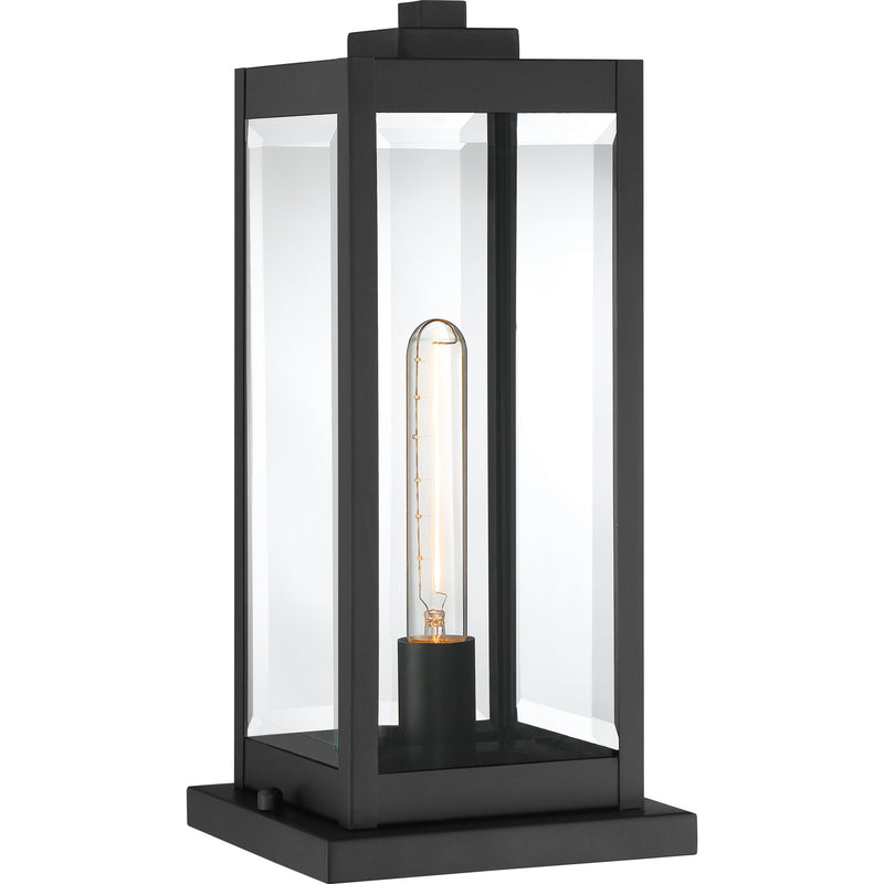 Quoizel WVR9106EK One Light Outdoor Lantern, Earth Black