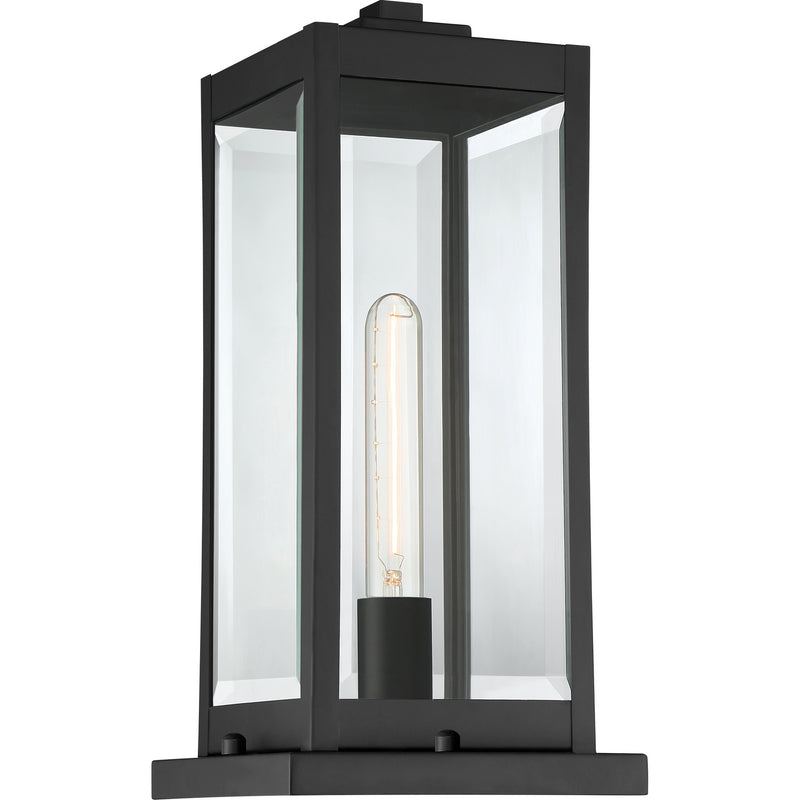 Quoizel WVR9106EK One Light Outdoor Lantern, Earth Black