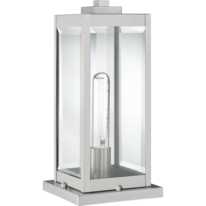 Quoizel WVR9106SS One Light Outdoor Lantern, Stainless Steel