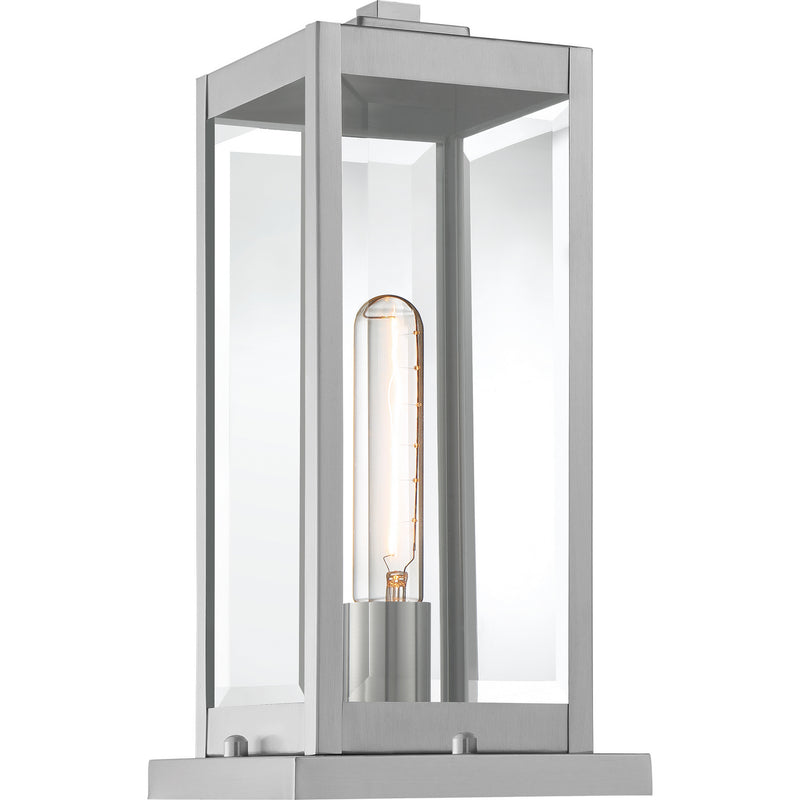 Quoizel WVR9106SS One Light Outdoor Lantern, Stainless Steel