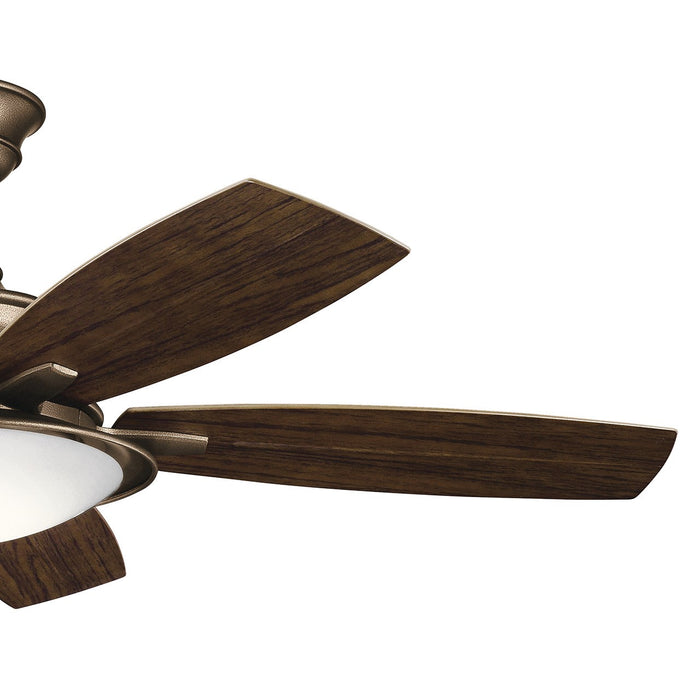 Kichler 310204WCP 52" Ceiling Fan, Weathered Copper Powder Coat