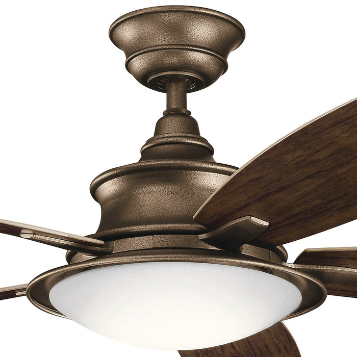 Kichler 310204WCP 52" Ceiling Fan, Weathered Copper Powder Coat