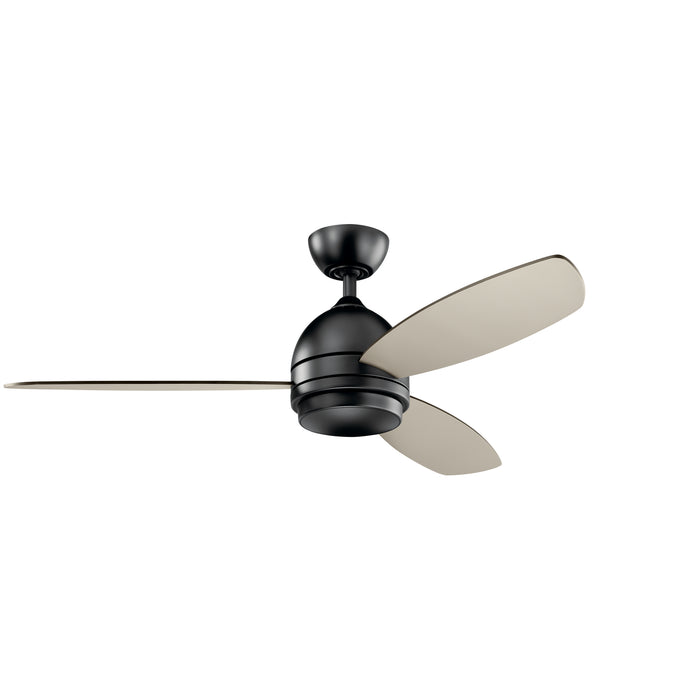 Kichler 330002SBK 52" Ceiling Fan, Satin Black