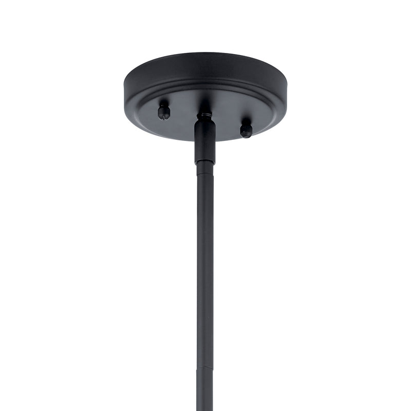 Kichler 42046BK One Light Pendant, Black