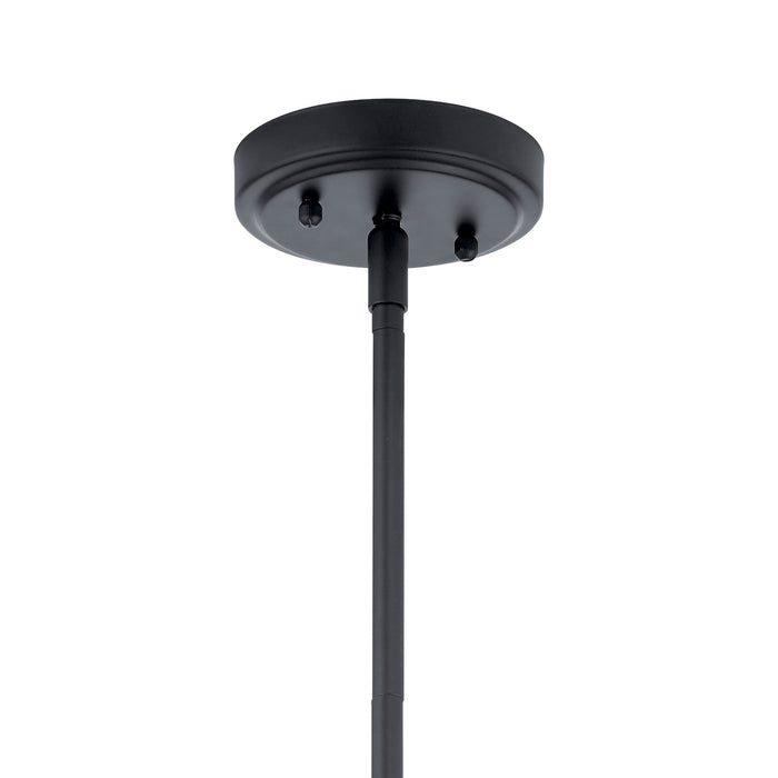Kichler 42046BK One Light Pendant, Black