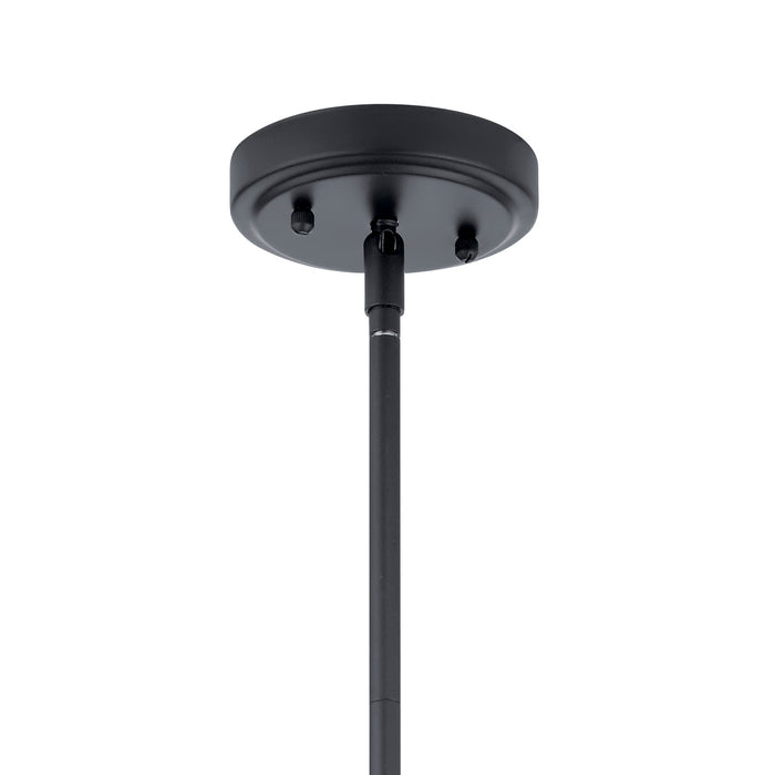 Kichler 42047BK One Light Pendant, Black
