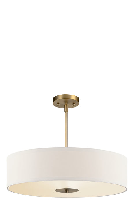 Kichler 42121CLZ Three Light Pendant/Semi Flush, Classic Bronze