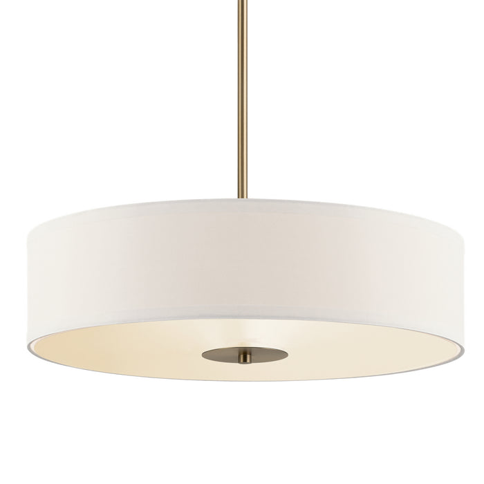 Kichler 42121CLZ Three Light Pendant/Semi Flush, Classic Bronze