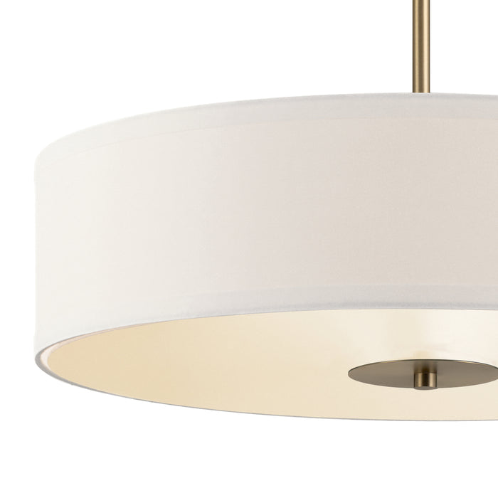 Kichler 42121CLZ Three Light Pendant/Semi Flush, Classic Bronze