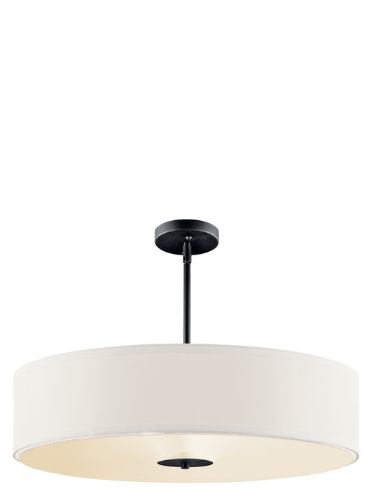 Kichler 42122BK Three Light Pendant, Black