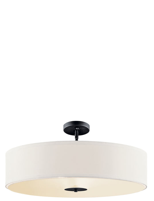 Kichler 42122BK Three Light Pendant, Black