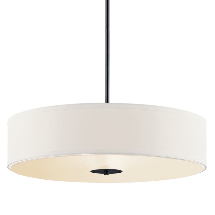 Kichler 42122BK Three Light Pendant, Black