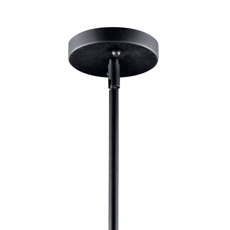 Kichler 42122BK Three Light Pendant, Black