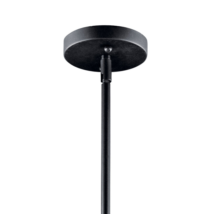 Kichler 42122BK Three Light Pendant, Black