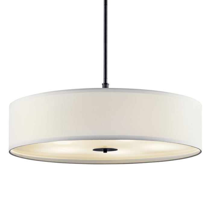 Kichler 42196BK Five Light Pendant, Black