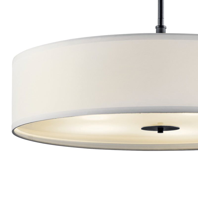 Kichler 42196BK Five Light Pendant, Black
