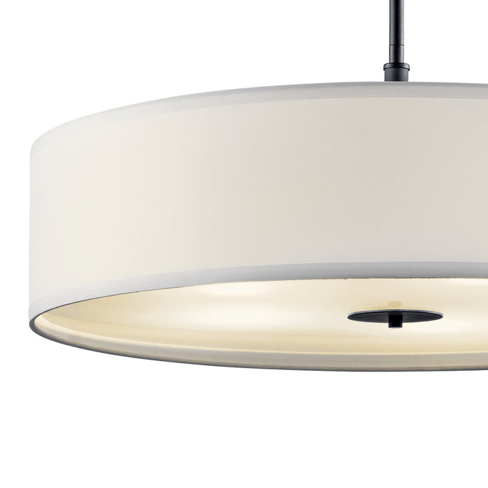 Kichler 42196BK Five Light Pendant, Black