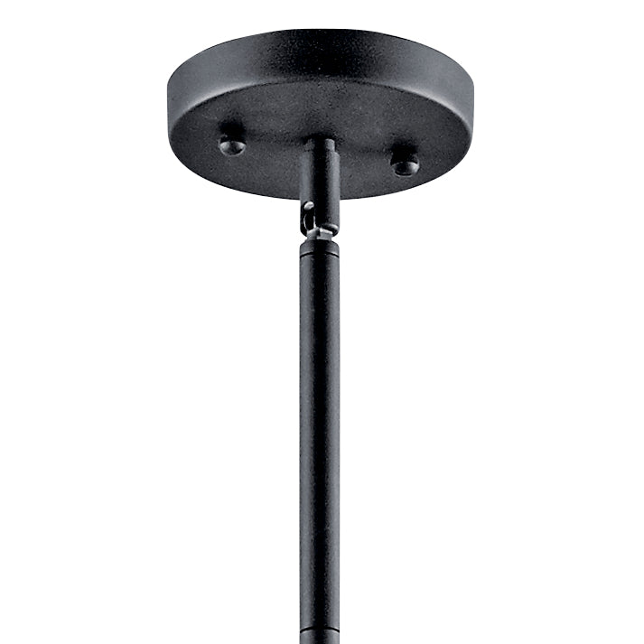 Kichler 42196BK Five Light Pendant, Black