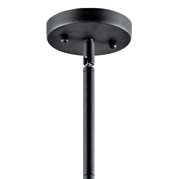 Kichler 42196BK Five Light Pendant, Black