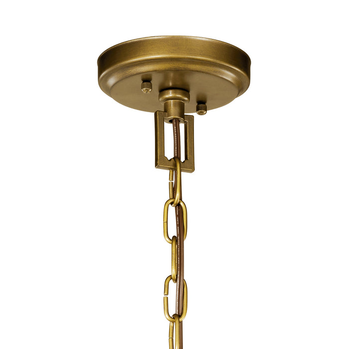 Kichler 42496NBR Four Light Mini Chandelier, Natural Brass