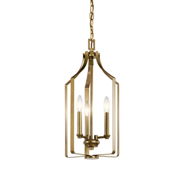 Kichler 42499NBR Three Light Pendant, Natural Brass