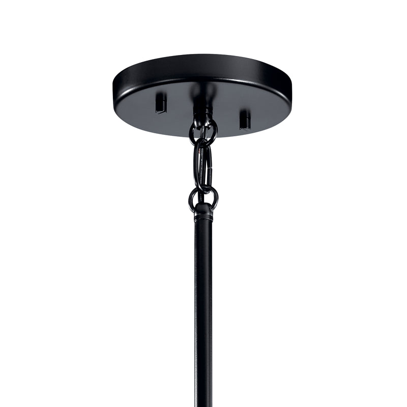 Kichler 42526BK Eight Light Chandelier, Black