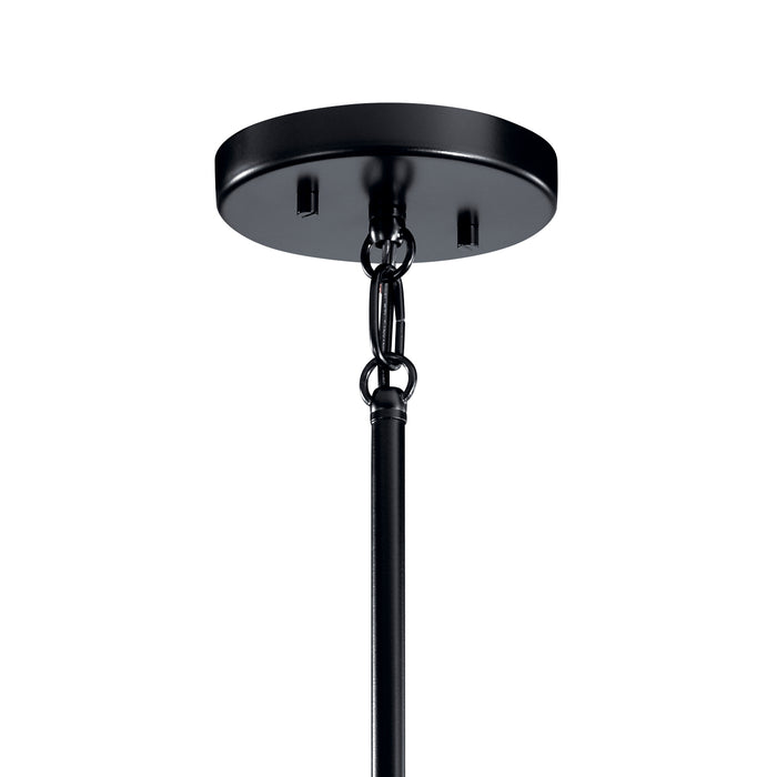 Kichler 42526BK Eight Light Chandelier, Black