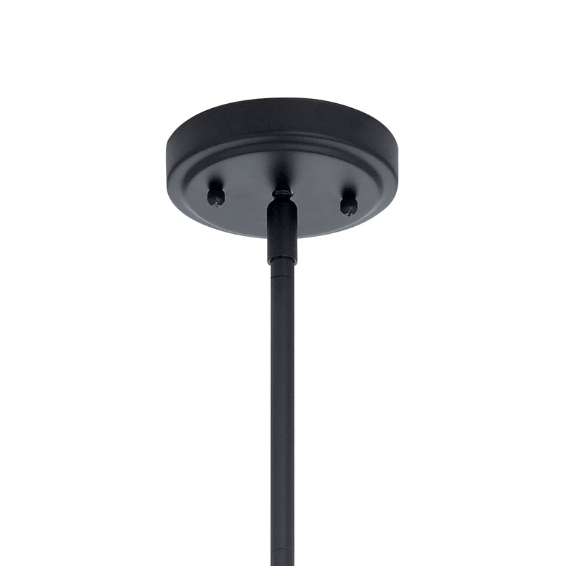 Kichler 43090BK One Light Pendant, Black