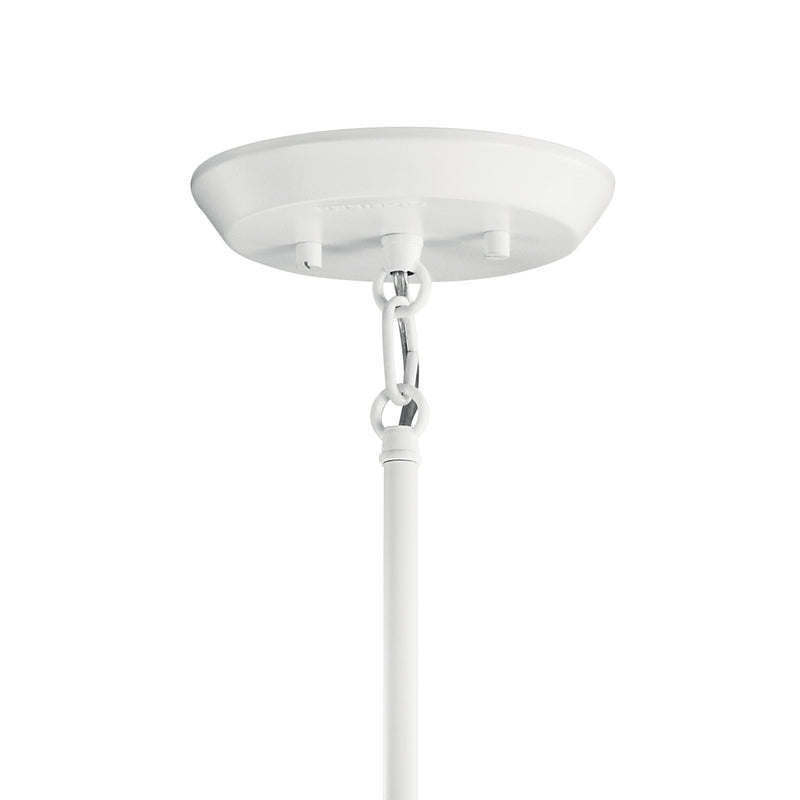 Kichler 43095WH Six Light Chandelier, White