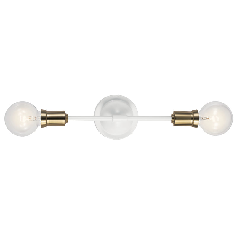 Kichler 43195WH Two Light Wall Sconce, White