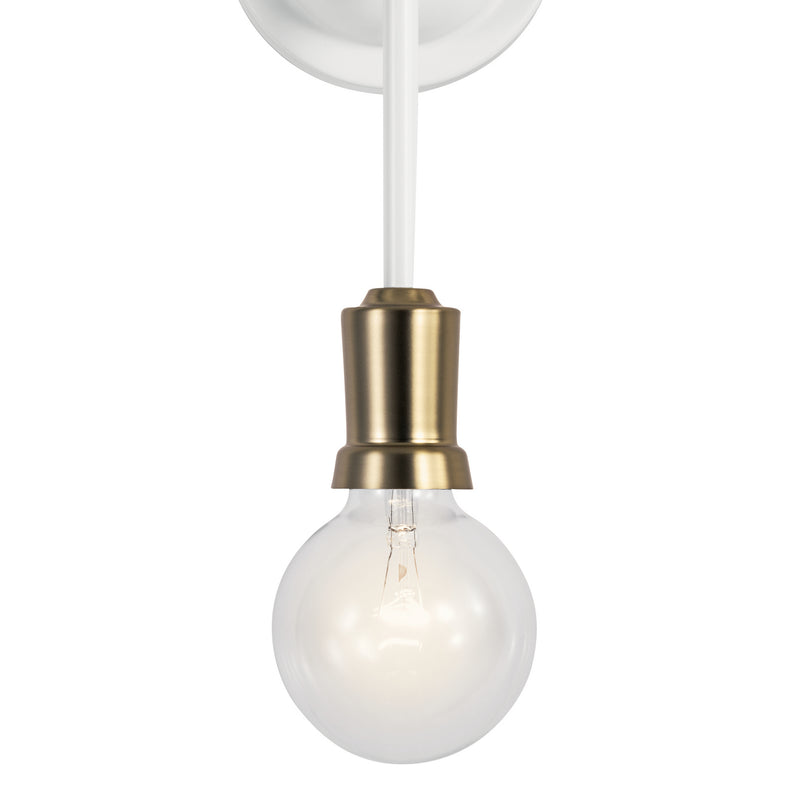 Kichler 43195WH Two Light Wall Sconce, White